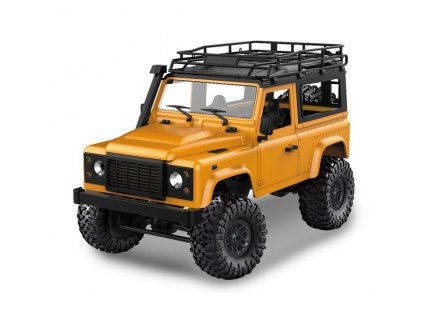 Rc auto D90 Rock Crawler Defender 1:12, 4WD, 2,4 GHz, LED, 100% RTR, žltá