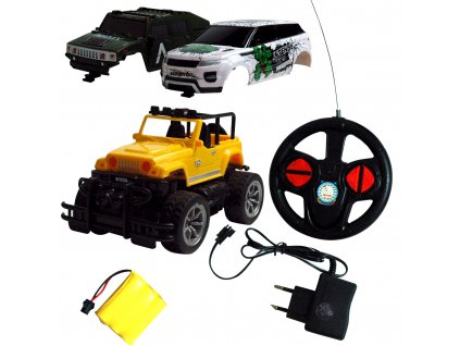 OVERLORD RC auto s akumulátormi a s tromi karosériami v balení