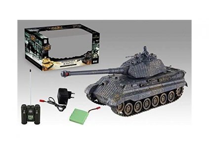 Bojujúci RC tank King Tiger 106 DIRTY, 2,4GHz s infra delom, 1:28