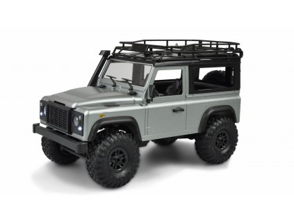 Rc auto D90 Rock Crawler Defender 1:12, 4WD, 2,4 GHz, LED, RTR, strieborný