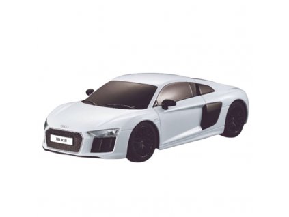 Rc auto Audi R8 1:24, licence, LED, metalický lak, odpružené predné kolesá, biele