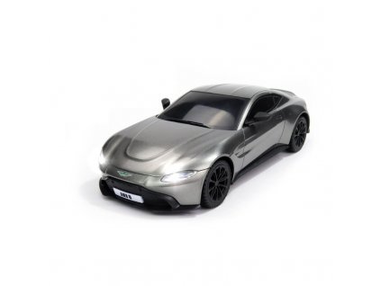 Licencovaný model Aston Martin VANTAGE, 1:24, LED, 100% RTR, strieborný