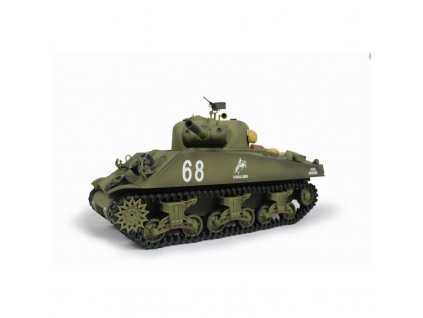 Rc tank SHERMAN M4A3 BB+IR 2,4Ghz 1:16, zvuk, dym, RTR