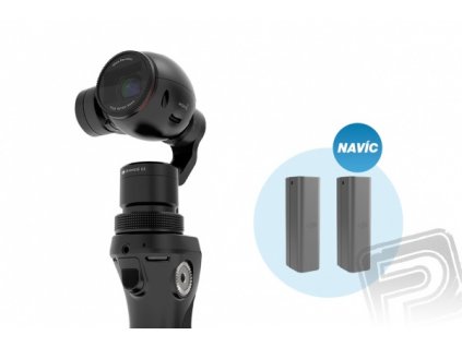 DJI OSMO + mikrofón FM-15 FlexiMic + 2 batérie