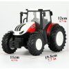 13728 3 rc traktor cerveno biely 1 24