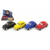 Auto Kinsmart VW Classical Beetle kov 13cm na spätné natiahnutie asst 4 farby
