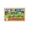 Kocky kubus Moje prvé zvieratká drevo 15 ks v drevenej krabičke 20x13x5,2cm MPZ
