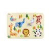 Vkladačka / Puzzle doskové obrysové zoo drevo 30x21cm vo fólii 18m +