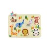 Vkladačka / Puzzle doskové obrysové zoo drevo 30x21cm vo fólii 18m +
