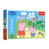 Puzzle Prasiatko Peppa / modré plavky Zábava s priateľmi 33x22cm 60 dielikov v krabičke 21x14x4cm