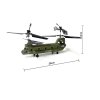Vojenský transportný RC vrtuľník Chinook S026H
