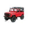 39087 1 rc auto d90 rock crawler defender 1 12 cervena