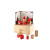 Skladačka stavebnice drevo 41ks v drevenej krabičke 18,5x16x9cm