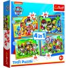 Puzzle 4v1 Prázdniny Tlapková Patrola / Paw Patrol 28,5x20,5cm v krabici 28x28x6cm