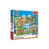Puzzle 4v1 Prázdniny Tlapková Patrola / Paw Patrol 28,5x20,5cm v krabici 28x28x6cm