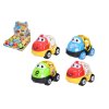 Autíčko s hrkálkou plast 9,5 cm 4 farby