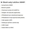 Lokithor AW401 Jump Starter 2500A 12V silný start LED kompresor 5v1 74Wh
