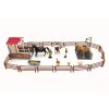 Výbeh / Ohrada pre kone + ošetrovatelia + kôň 2ks plast s príslušenstvom v krabici 39x27x8,5cm