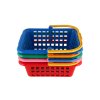 Nákupný košík plast 30x11x27cm asst 4 farby od 12 mesiacov