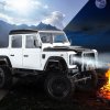 RC auto Land Rover Defender D110 1:8 biely RTR sada