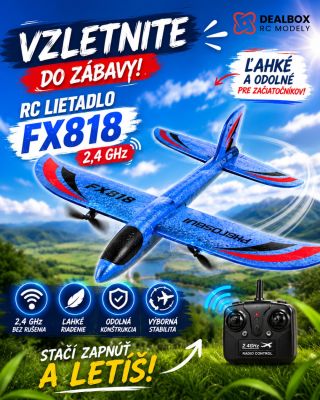 🛩️ Objavte radosť z lietania s RC lietadlom FX818! Stabilné ovládanie, ľahké riadenie a odolná konštrukcia robia z tohto...