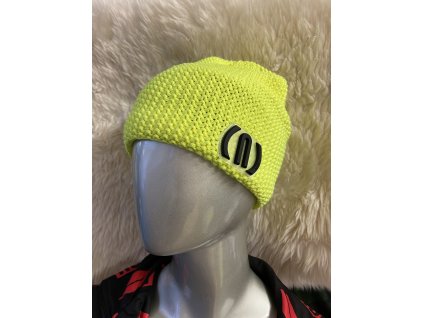 12083 1 neon neon crochet beanie patch yellow fluo