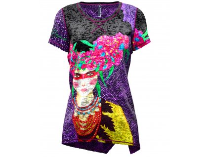 S21096097D 00 X044 T SHIRT ALOHA WOMAN HULYA VIOLET copia