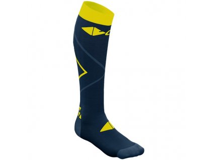 W21386018X 00 X114 CRAZY ENERGY SOCKS YELLOW SCOTTISH