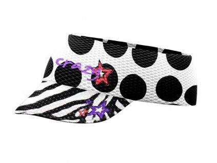 CRAZY PACMAN VISOR  BLACK-ZEBRA