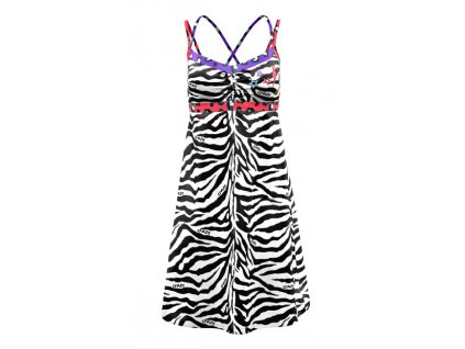 S22156023D 00 01ZE DRESS KIMERA BLACK ZEBRA