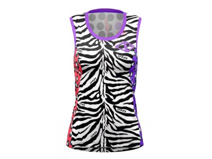 CRAZY TOP SIRIO WOMAN BLACK ZEBRA