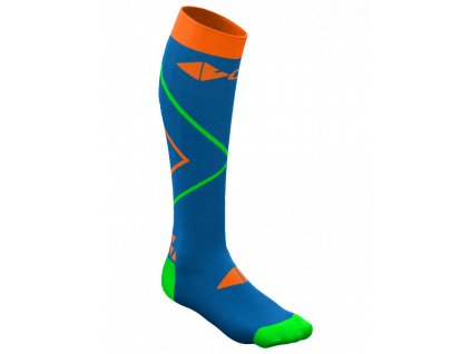 W22386018X 00 X144 CRAZY ENERGY SOCKS PRINT ORANGE FLUO SCOTTISH