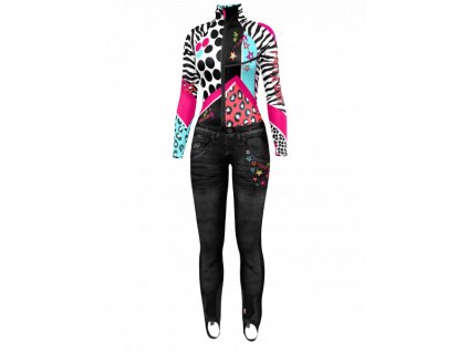 W22075011D 00 01ZE SUIT SKINNY BLACK ZEBRA