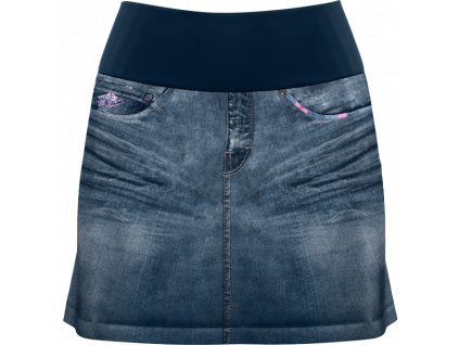 S24045011D 00 X015 SKORT HIDROGEN PRINT LIGHT JEANS