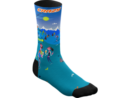CRAZY SOCKS I LOVE MOUNTAIN M