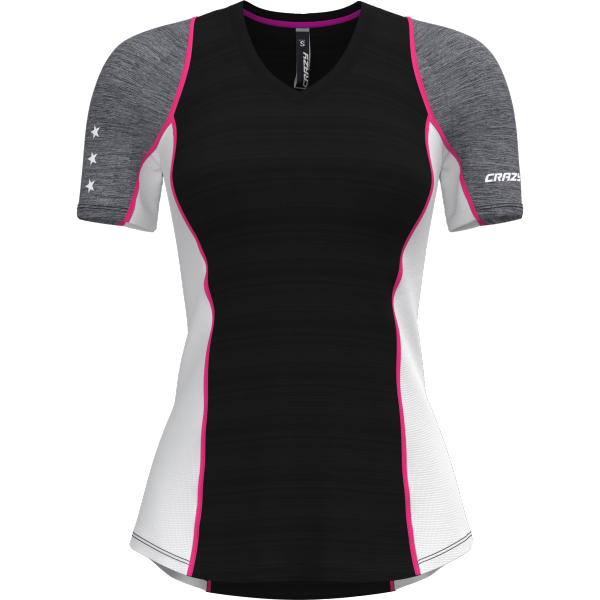 CRAZY T-SHIRT IONIC WOMAN POP-BLACK S
