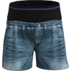S26015261U 00 X015 SHORT FLASH PRINT LIGHT JEANS
