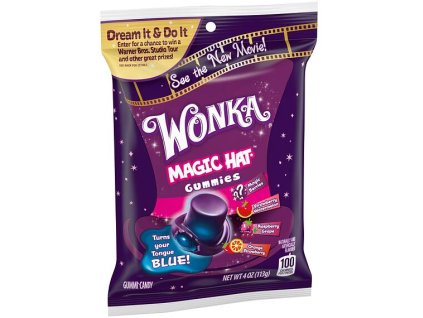 Wonka gumové bonbonky s ovocnými příchutěmi ve tvaru klobouku 113 g