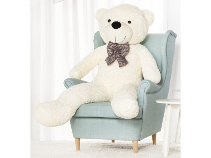 Plyšový medvěd Classico 160 cm - bílý (Barva Bílá, Velikost 160 cm)