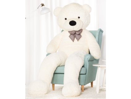 Plyšový medvěd Classico 190 cm - bílý (Barva Bílá, Velikost 190 cm)