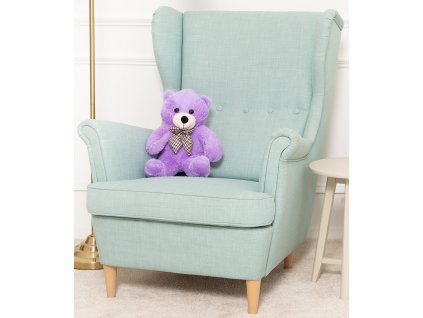 Plyšový medvěd Classico 50 cm - fialový (Barva Fialová, Velikost 50 cm)