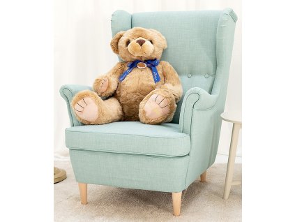 Plyšový medvěd Primavera 90 cm - hnědý (Barva Hnědá, Velikost 90 cm)