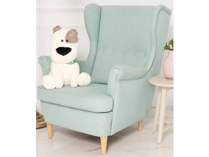 plysovy pes Fredy bily 50