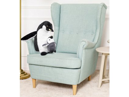 Plyšový tučňák Penguin s miminkem - 35 cm (Barva Bílá, Velikost 35 cm)