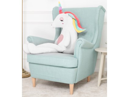 Plyšový jednorožec Felix 120 cm - bílý (Barva Bílá, Velikost 120 cm)