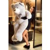 Plyšový medvěd Amigo 160 cm - šedý (Barva Šedá, Velikost 160 cm)
