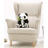 Plyšový medvěd Panda s miminkem 50 cm (Barva Černá, Velikost 50 cm)