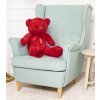 plysovy medved Dulce 70cm red
