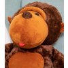 Plyšová opice Monkey 160 cm - hnědá (Barva Hnědá, Velikost 160 cm)