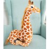 Plyšová žirafa Giraffe 120 cm - oranžová (Barva Oranžová, Velikost 120 cm)